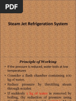 Steam Jet Refrigeration System and ICe Refrigeration