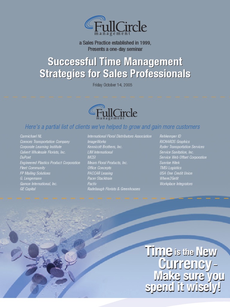 TimeMgmt Flyer | PDF