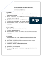 Senarai Jawatankuasa Kerja Dan Tugas