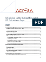 Act-SA Submission - ICT Green Paper
