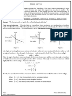 Fiber Optics: Basic Principle of Opticle Fibers or Principle of Total Internal Reflection