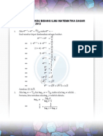 Pembahasan Tkdu Bidang Ilmu Matematika Dasar SBMPTN Tahun 2013