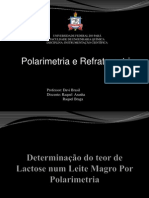 Polarimetria e Refratometria