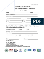 Registration Form: International Young Engineers Convention IYEC-2014