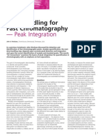 Data Handling For Fast Chromatography: - Peak Integration