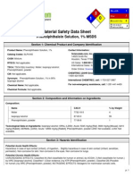 Phenolphthalein Solution Safety Data Sheet
