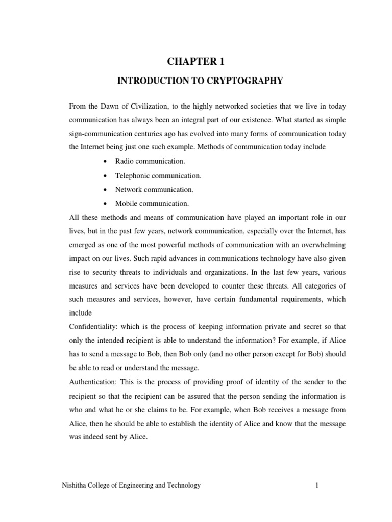 Introduction To Cryptography | PDF | Public Key Cryptography | Cryptography