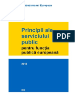 principii ale serviciului public pentru functia publică euro