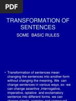Ppt on Transformation