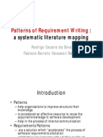 A Systematic Literature Mapping: Patterns of Requirement Writing