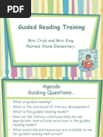 guided reading training  - teachers