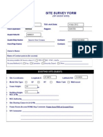 Site Survey Form: KKQ476 4-July-2012 South