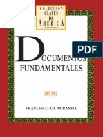 10563342 Francisco de Miranda Documentos Fundamentales