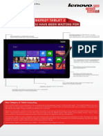 Thinkpad Tablet 2 Datasheet