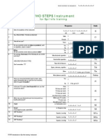 STEPS Epi Info Instrument