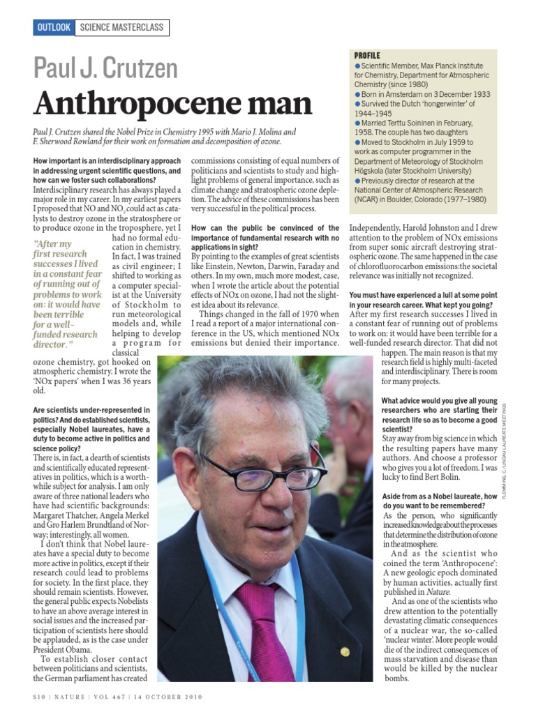 Paul JC Rut Zen Anthropocene | PDF | Atmosphere Of Earth | Science