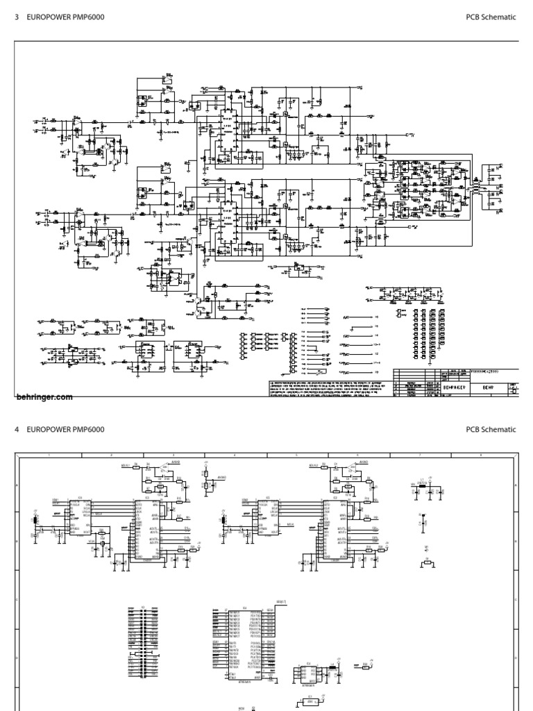 EUROPOWER PMP6000 PCB Schematic | PDF | Professional Ethics | Privacy