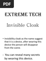 Extreme Tech: Invisible Cloak