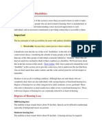 Types of Auditory Disabilities