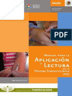 Manual para la aplicaciíon y lectura de la prueba tuberculina PPD