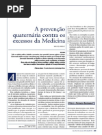 11-A Prevenvenção Quaternária contra os excessos da medicina