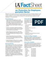 OSHA Factsheet Whistleblower Trans Sector