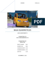 Bajaj Quadricycles: Asm Assignment 2