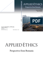 Applied Ethics - Perspectives From Romania