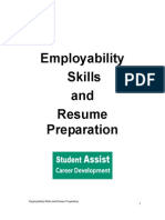 Employability Skills and Resume Preparation