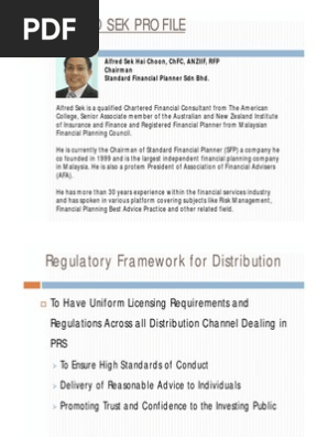 Alfred Sek Standard Financial Planner