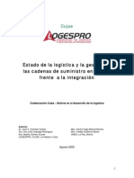 Estado de La Logística en Bolivia CUJAE PDF