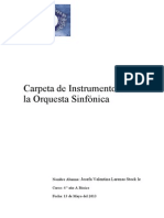 Carpeta de Instrumentos de La Orquesta Sinfónica