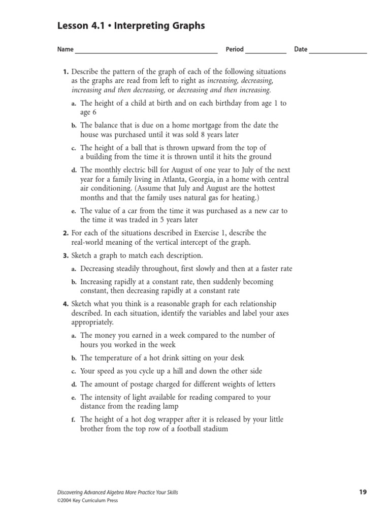 Transformations Worksheet.pdf | Function (Mathematics) | Quadratic Equation