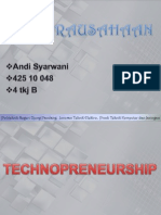 PRESENTASI TECHNOPRENEURSHIP