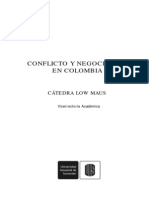 CONFLICTO y Negociación en Colombia Catedra Low Maus UIS