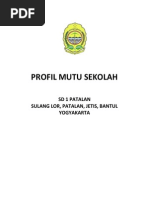 Contoh Format Profil Mutu Sekolah BR