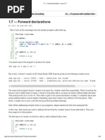 C++ Forward Declarations