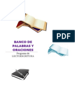 Banco de Palabras y Oraciones Por Letras