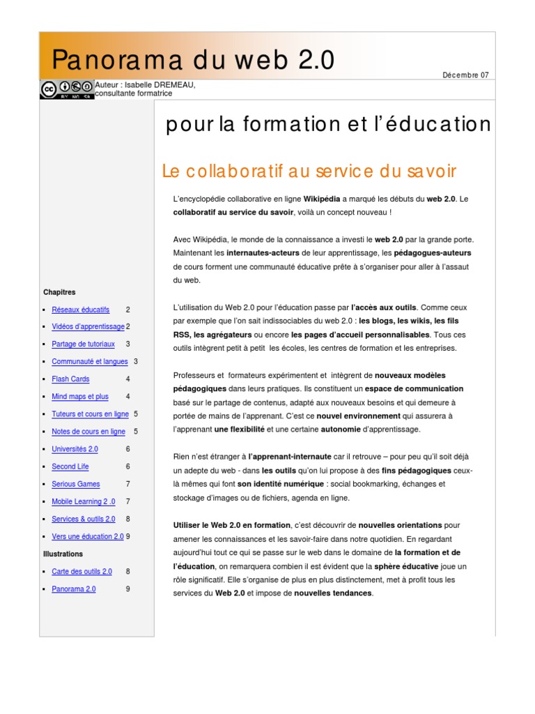 Panorama Web 20 | PDF | Internet | Internet et Web