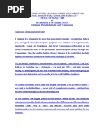Download Speech for the 31 July 2005 Lecture Series on Graft and Corruption DAP by J O M Salazar SN21540476 doc pdf