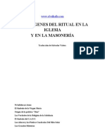 Helena Petrovna Blavatsky - Los Origenes Del Ritual en La Iglesia Y en La Masoneria