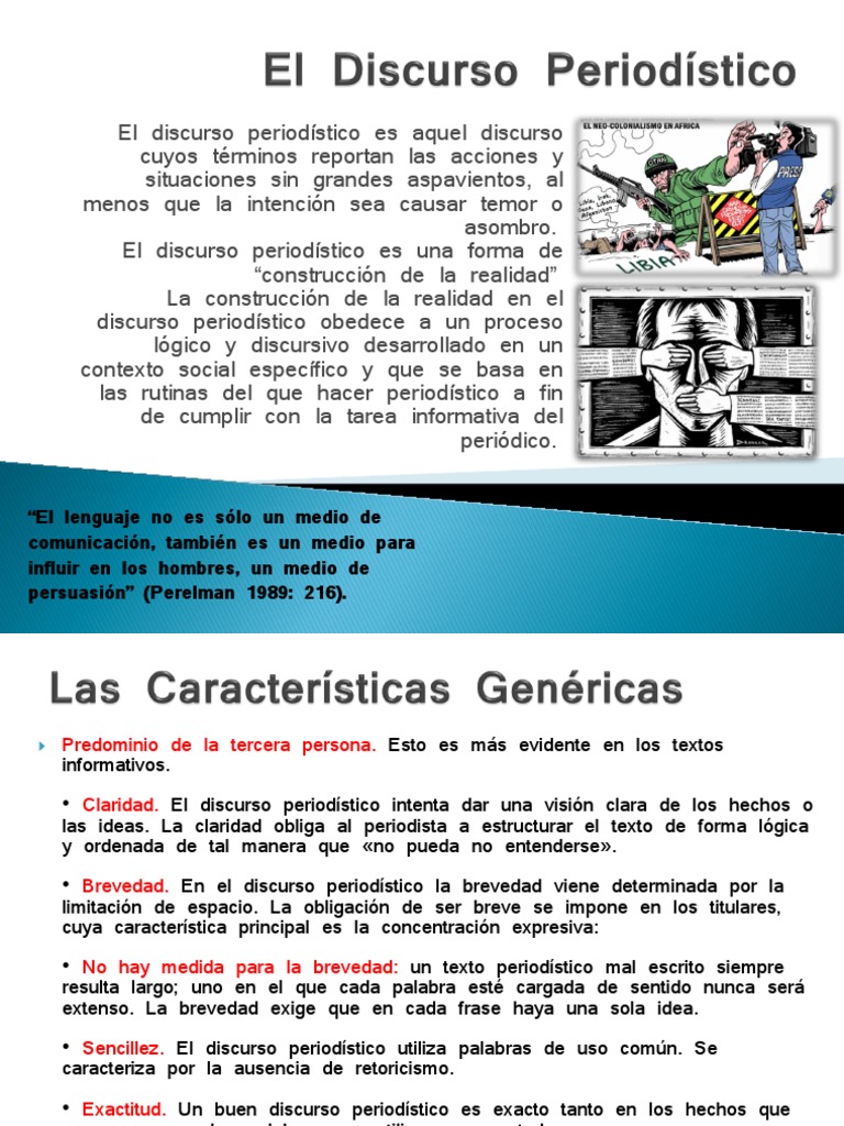 El Discurso Periodístico (1) Periodismo Lógica