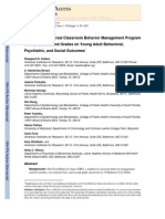 Effects of a Universal Classroom Behavior Management Program in First and Second Grades on Young Adult Behavioral, Psychiatric, and Social Outcomes*