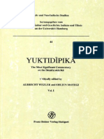 Yuktidipika the Most Significant Commentary on the Sankhyakarika Vol I Crit Ed a Wezler Sh