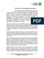 Analisis de Tareas Criticas y Procedimientos de Trabajo