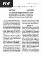 Socioeconomic Status and Obesity