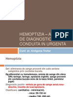 Hemoptizia- Algoritm de Dg Si Conduita in Urgenta
