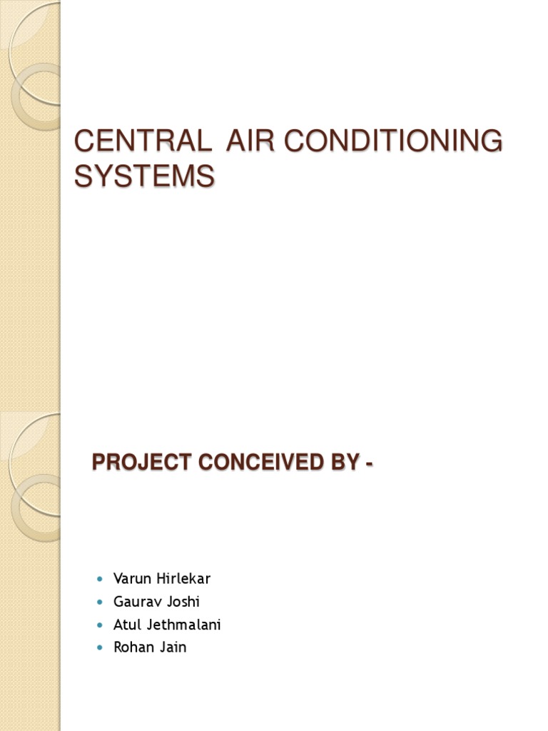 Central Air Conditioning Systems | PDF | Technology & Engineering