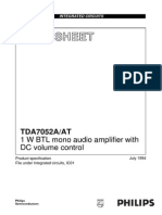 Guide to 1W BTL Mono Audio Amplifier with DC Volume Control