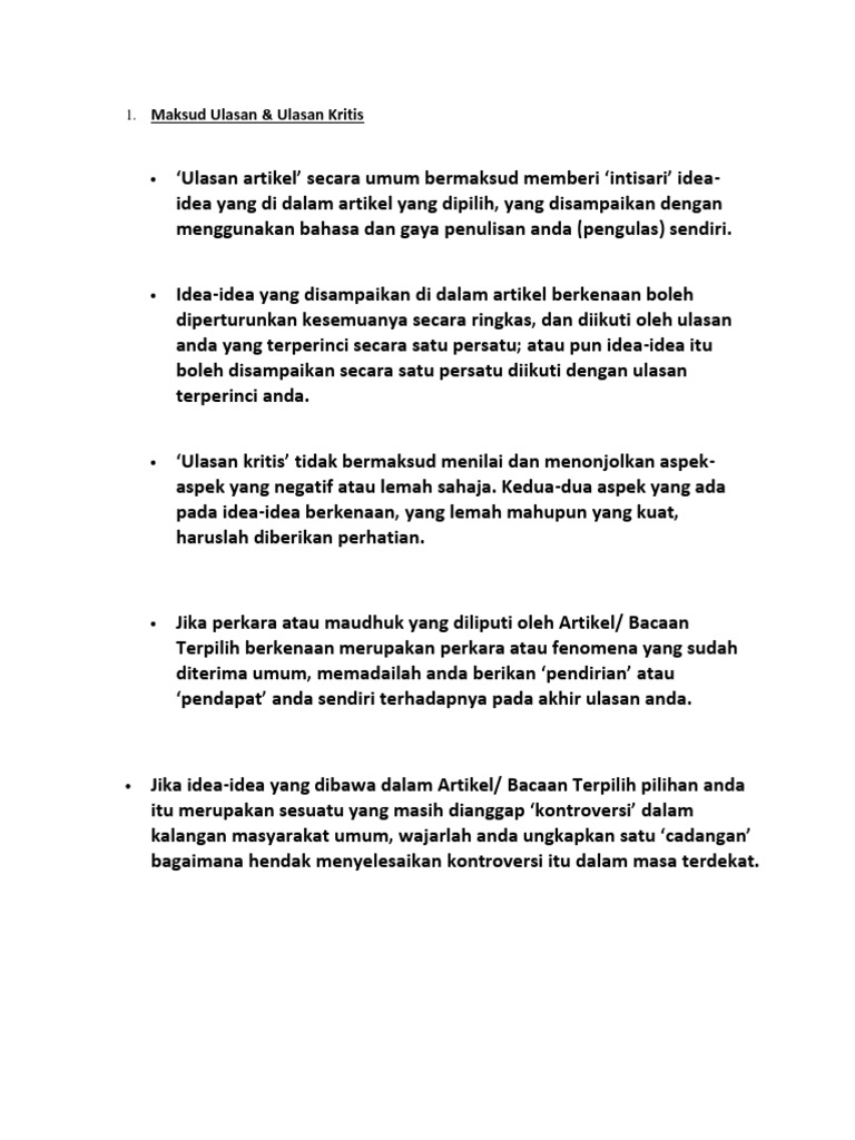 Maksud Ulasan Pdf